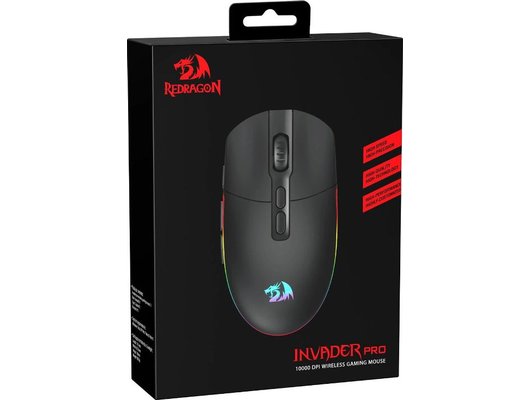 Мышь беспроводная игровая Redragon Invader Pro беспроводная