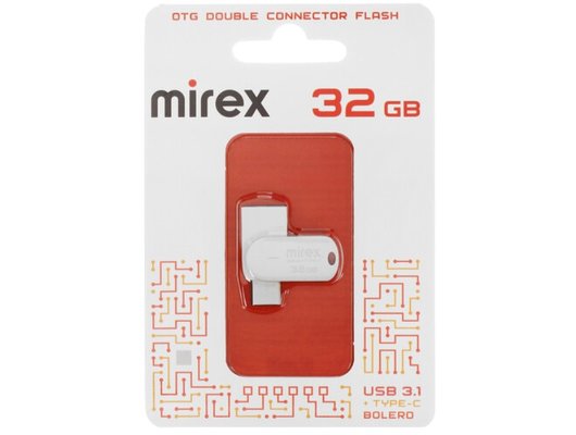 USB Флеш Mirex 32Gb USB 3.1 BOLERO Type-C, OTG (13600-IT3BLR32)