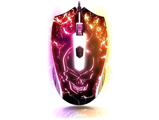 Мышь проводная игровая Defender Overmatch GM-069 черный