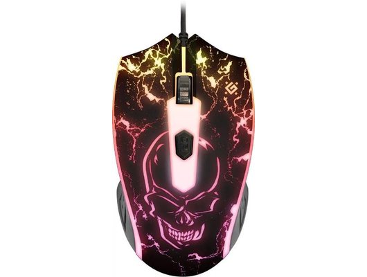 Мышь проводная игровая Defender Overmatch GM-069 черный