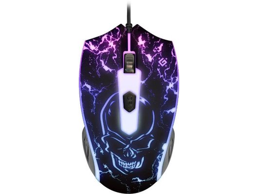 Мышь проводная игровая Defender Overmatch GM-069 черный