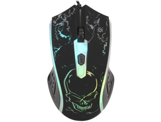 Мышь проводная игровая Defender Overmatch GM-069 черный