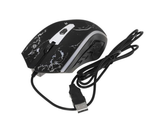 Мышь проводная игровая Defender Overmatch GM-069 черный