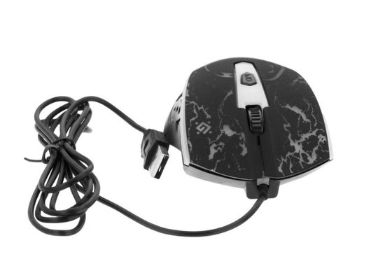 Мышь проводная игровая Defender Overmatch GM-069 черный