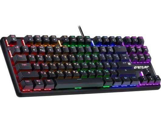 Клавиатура проводная игровая Defender Avenger GK-412 механическая