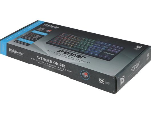 Клавиатура проводная игровая Defender Avenger GK-412 механическая