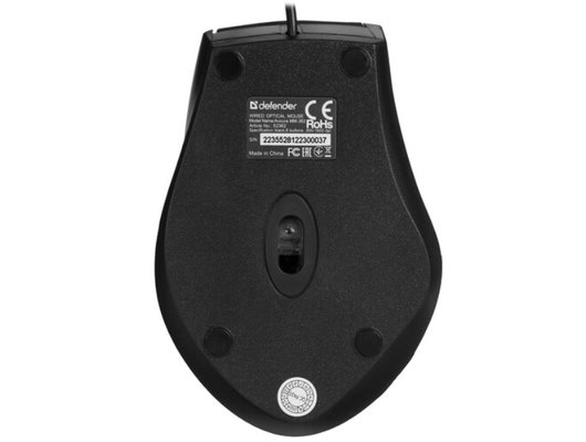 Мышь проводная Defender Accura MM-362 черный