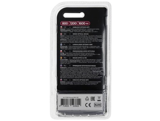 Мышь проводная Defender Accura MM-362 черный