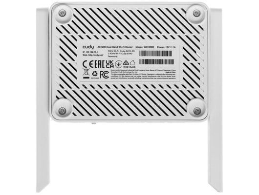 WiFi роутер Cudy WR1200E AC1200 белый