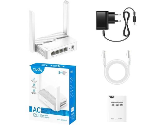 WiFi роутер Cudy WR1200E AC1200 белый