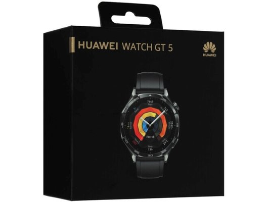 Смарт часы HUAWEI WATCH GT 5 BLACK FLUOROELASTOMER (VILI-B19F)