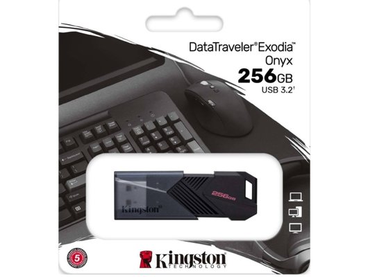 USB Флеш Kingston 256Gb DataTraveler Exodia Onyx DTXON/256GB USB3.2 черный