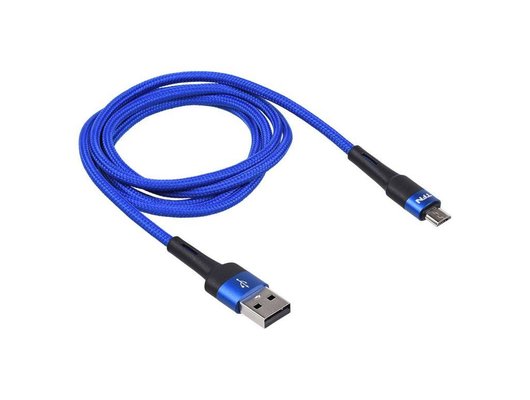 Кабель TFN microUSB Envy 1.2m нейлон blu TFN-C-ENV-MIC1MBL