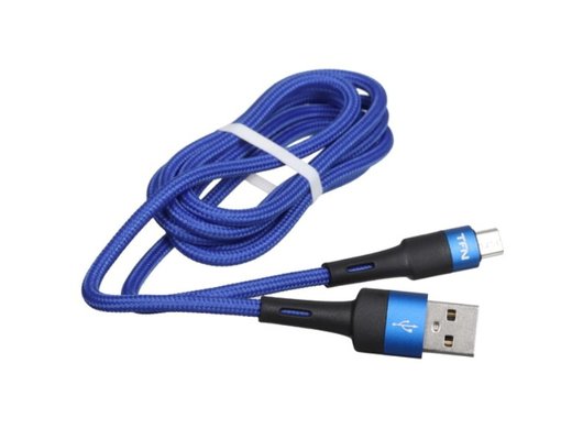 Кабель TFN microUSB Envy 1.2m нейлон blu TFN-C-ENV-MIC1MBL