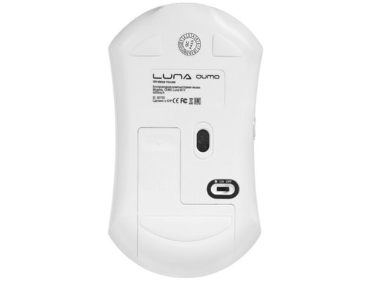 Мышь беспроводная Qumo Luna M74 белая