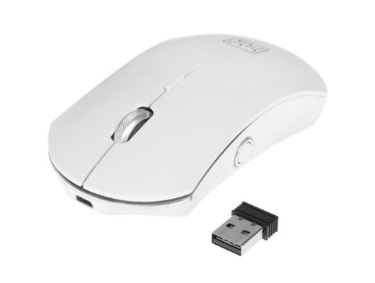 Мышь беспроводная Qumo Luna M74 белая