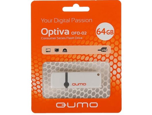 USB Флеш QUMO 64Gb Optiva 02 White