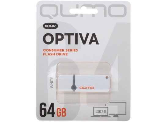 USB Флеш QUMO 64Gb Optiva 02 White