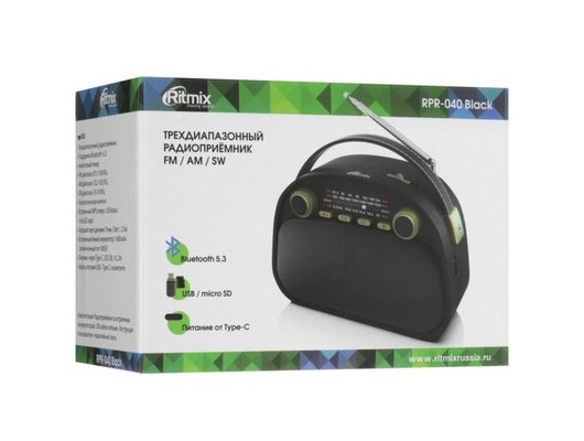 Радиоприемник Ritmix RPR-040 Черный