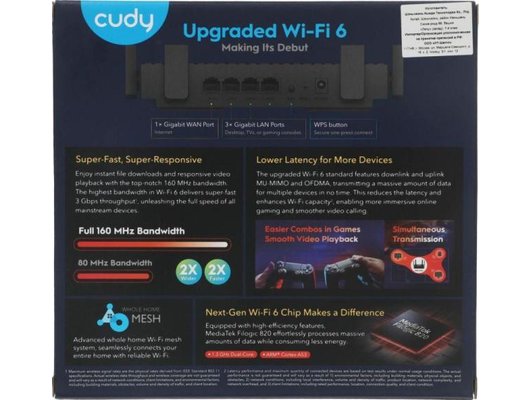 WiFi роутер Cudy WR3000 AX3000