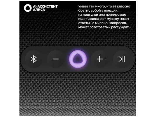 Умная колонка ЯНДЕКС СТАНЦИЯ СТРИТ YNDX-00030BLK (ЧЕРНЫЙ)