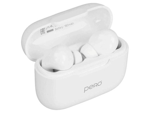 Гарнитуры TWS стерео PERO TWS06 COMFORT WHITE