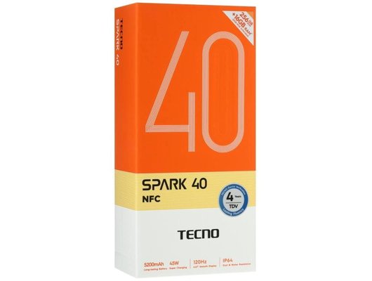 Смартфон Tecno Spark 40 8/256Gb Black