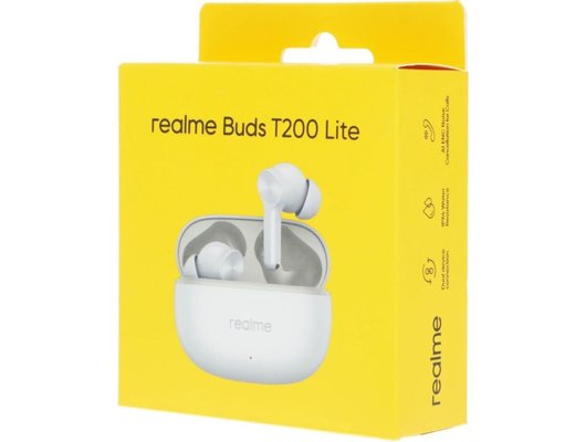 Гарнитуры TWS стерео REALME BUDS T200 LITE GRAY