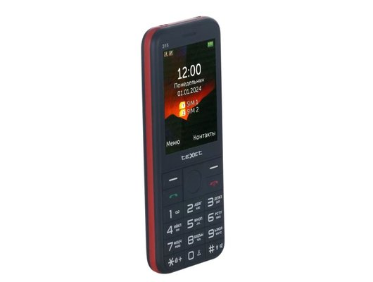 Мобильный телефон TeXet TM-315 Black/Red