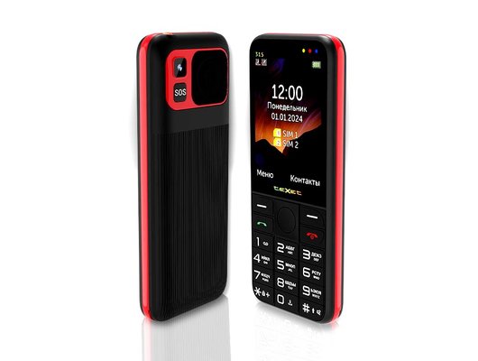 Мобильный телефон TeXet TM-315 Black/Red