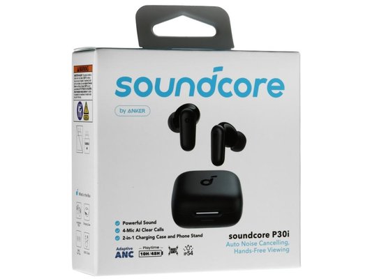 Гарнитуры TWS стерео SOUNDCORE P30I BLACK