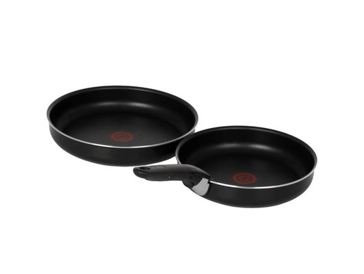 Набор посуды TEFAL 4181820 INGENIO BLACK сковороды 24/28/ съемн. ручка