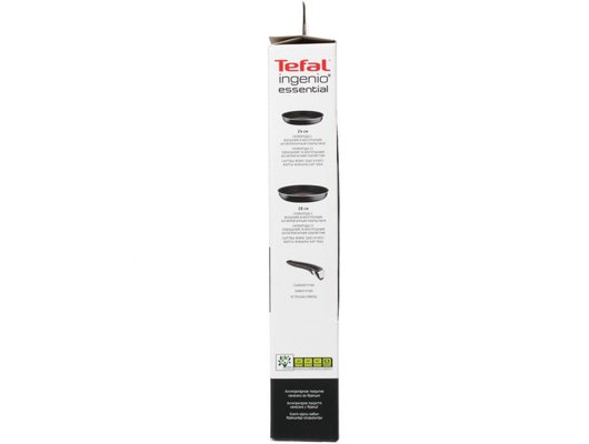 Набор посуды TEFAL 4181820 INGENIO BLACK сковороды 24/28/ съемн. ручка
