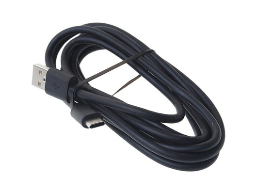 Кабель OLMIO USB 2.0 - USB type-C, 2м, чёрный (38656)