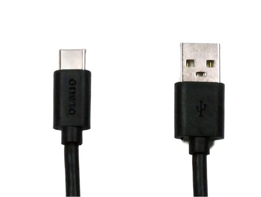 Кабель OLMIO USB 2.0 - USB type-C, 2м, чёрный (38656)