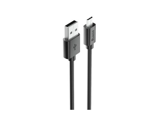 Кабель OLMIO USB 2.0 - microUSB,  1м, 2.1A, черный (38693)