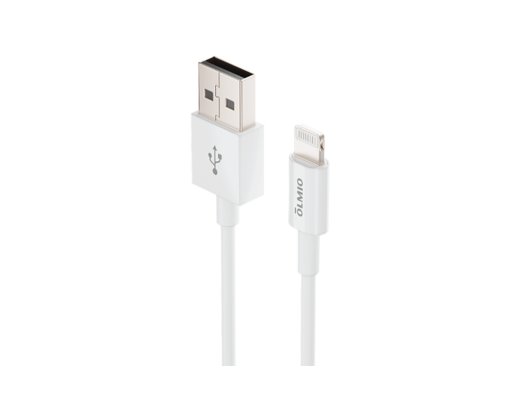 Кабель OLMIO USB 2.0 - Lightning 2м белый (38687)