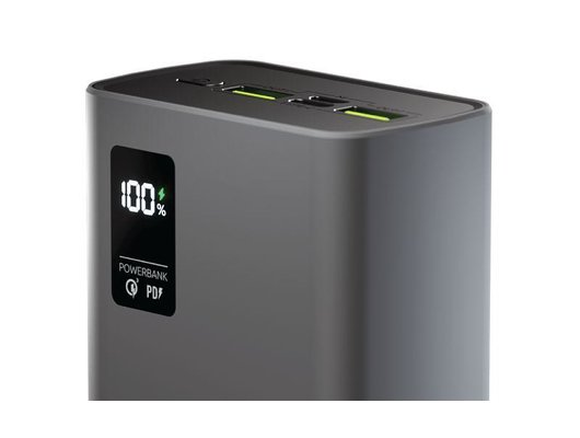 Внешний аккумулятор OLMIO QR-30, 30000mAh, space-gray