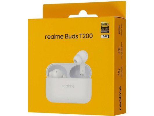 Гарнитуры TWS стерео REALME BUDS T200 WHITE