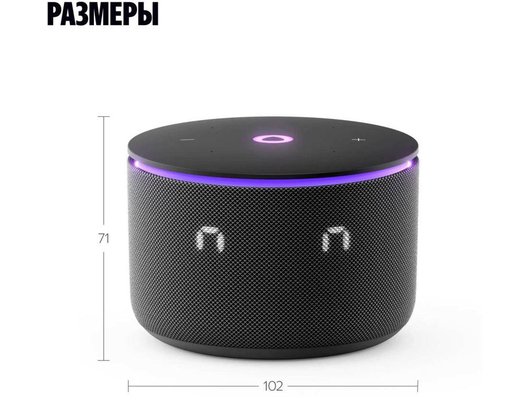 Умная колонка ЯНДЕКС СТАНЦИЯ МИНИ 3 ПРО (ZIGBEE) ЧЕРНЫЙ (YNDX-00059BLK)