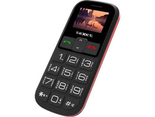 Мобильный телефон TeXet TM-B322 черно-красный
