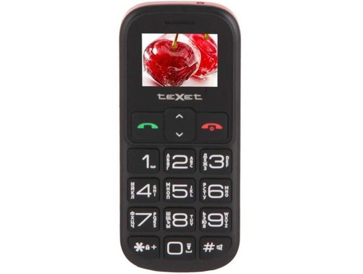 Мобильный телефон TeXet TM-B322 черно-красный