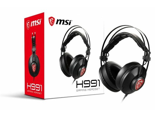Игровые наушники проводные MSI Gaming Headset H991 (S37-21000A1-V33)