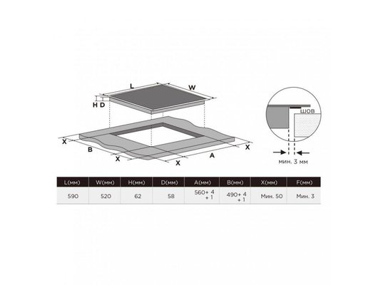 Варочная панель MIDEA MIH64701F
