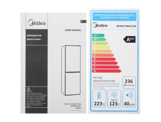 Холодильник MIDEA MDRB470MIE22OM