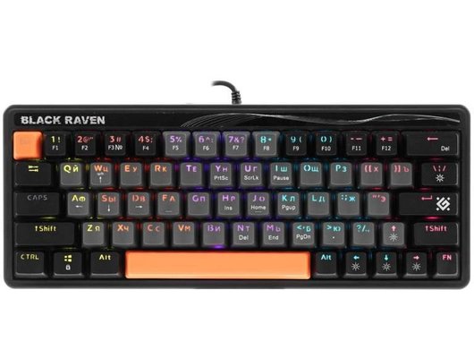 Клавиатура проводная игровая Defender Black Raven GK-417