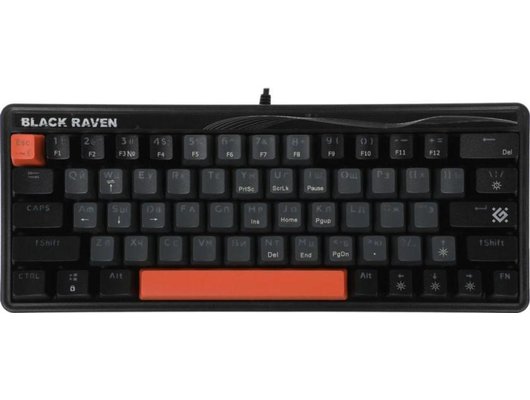 Клавиатура проводная игровая Defender Black Raven GK-417