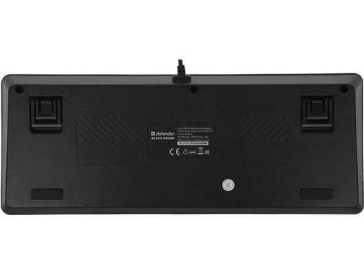 Клавиатура проводная игровая Defender Black Raven GK-417