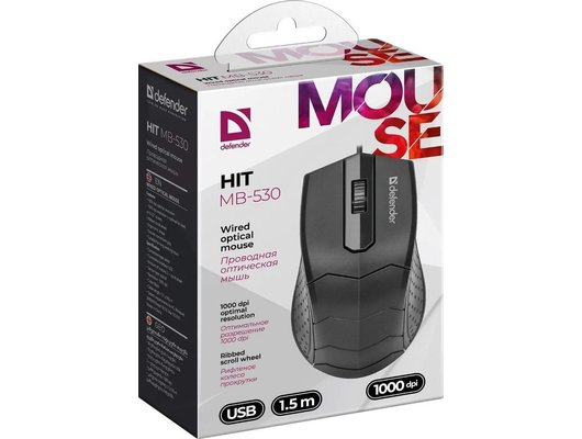 Мышь проводная Defender HIT MB-530