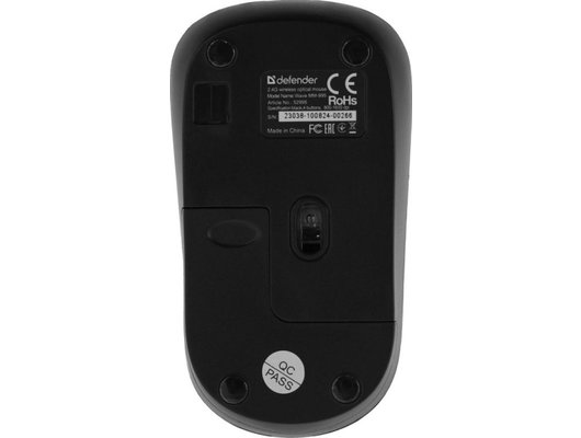 Мышь беспроводная Defender Wave MM-995 черный